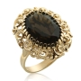 18K Yellow Gold and Topaz Stone Ring - 1