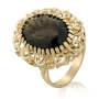 18K Yellow Gold and Topaz Stone Ring - 2