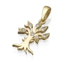 Yaniv Fine Jewelry Unisex 18K Gold Diamond-Accented Tree of Life Pendant (Variety of Colors) - 4