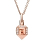 Yaniv Fine Jewelry 18K Rose Gold Moveable Dreidel Diamond Pendant - 2
