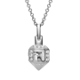 Yaniv Fine Jewelry 18K White Gold Moveable Dreidel Diamond Pendant - 2