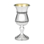 Hazorfim 925 Sterling Silver Kiddush Cup - Pearl - 1
