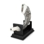 Silver-Plated Ram's Horn Shofar Replica With Jerusalem Design - 5