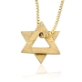 24K Gold Plated Silver 2-Piece Star of David Necklace - 2