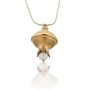 24K Gold Plated and Pearl Pomegranate Necklace - 1