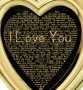 Gold Plated Heart Necklace - "I Love You" in 120 Languages - 10