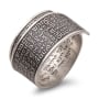 Handmade Blackened 925 Sterling Silver Adjustable Unisex Ring With Healing Prayer (Jeremiah 17:14) - 4