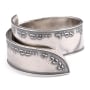 Handmade Blackened 925 Sterling Silver Adjustable Unisex Ring With Priestly Blessing (Numbers 6) - 3