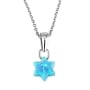 Marina Jewelry Star of David Opal and 925 Sterling Silver  - 1