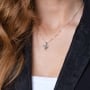 Marina Jewelry Silver Menorah Necklace - 3