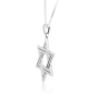 Marina Jewelry Stylish 925 Sterling Silver Star of David Necklace  - 2