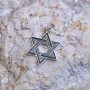 Large Sterling Silver Star of David Pendant Necklace - 5