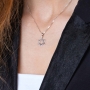 Marina Jewelry Polished 925 Sterling Silver Interlocked Star of David Pendant Necklace - 2
