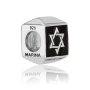 Marina Jewelry Star of David Black Enamel and 925 Sterling Silver Charm - 2