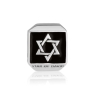 Marina Jewelry Star of David Black Enamel and 925 Sterling Silver Charm - 1