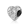 Marina Jewelry Sterling Silver Heart Bead Charm - 2