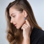 Marina Jewelry 925 Sterling Silver and Eilat Stone Teardrop Earrings - 3