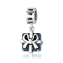 Marina Jewelry Eilat Stone and Silver Bow Pendant Charm - 2