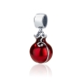 Marina Jewelry Silver Swirl Pomegranate Pendant Charm - 4