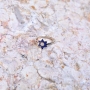 Marina Jewelry 925 Sterling Silver Blue Star of David Ring  - 4