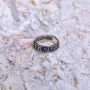 Marina Jewelry Sterling Hebrew/English Priestly Blessing Ring - Numbers 6:24 - 5