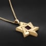 Grand Star of David Pendant with Micro-Inscribed Bible Chip - Silver or 14K Gold - 9