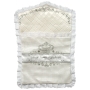 Filigree Pattern Embroidered Satin Bris Pillow  - 1