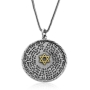 72 Holy Names: Silver Disk Kabbalah Star of David Pendant - 1