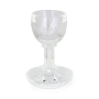 Large Crystal Kiddush Set with Square Base and Sparkles - 1