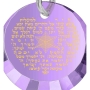  925 Sterling Silver and Cubic Zirconia 24K Gold Micro-Inscribed Shir Lamaalot (Psalm 121) Necklace – Choice of Colors - 9