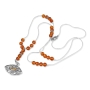 925 Sterling Silver Evil Eye Necklace with Citrine Beads - 2