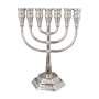 Chic Seven-Branched  Jerusalem Temple Menorah (Choice of Colors) - 3