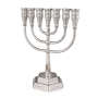 Chic Seven-Branched  Jerusalem Temple Menorah (Choice of Colors) - 4