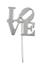  Ahava (Love). Silver Stickpin (Small) - 1