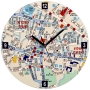 Artori Design Jerusalem Map Wall Clock - Hebrew - 1