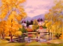 Autumn. Artist: Zina Roitman. Handsigned & Numbered Limited Edition Serigraph - 1