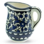 Blue and White Flowers Milk Pot. Armenian Ceramic  - 1