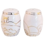 Ceramic Salt & Pepper Shakers  - Jerusalem of Gold - 1