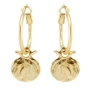 Danon Gold Plated Pomegranate Hoop Earrings - 1