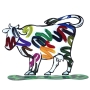 David Gerstein Signed Cow Sculpture - Nava - 2