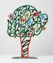  David Gerstein Signed Sculpture - Vase with Bouquet (Green) - 1
