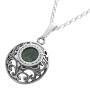 Deluxe Sterling Silver and Eilat Stone Ball Necklace - 1