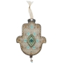 Desert Oasis Hand Painted Hamsa with Blessings - 2