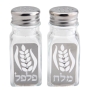 Dorit Judaica Stainless Steel & Swarovski Stone Salt & Pepper Shakers -  Wheat - 1