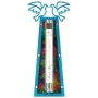Doves Mezuzah with Wedding Glass Receptacle. Variety of Colors - 1