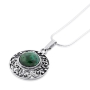 Eilat Stone and Silver Ornamented Necklace - 2