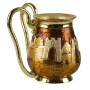 Enameled and Jeweled Pewter Netilat Yadayim (Washing Cup) - Jerusalem (Night) - 1
