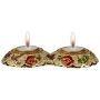 Enameled and Jeweled Pewter Travel Candle Holders - 7 Species (Pearly White) - 1