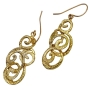 Gold Plated Silver Ornament Earrings - 2