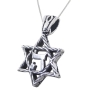 Hashem: Silver Rope Star of David Kabbalah Necklace - 1